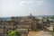 A view from Jahangir Mahal overlooking Orccha city. Orchha. Madhya Pradesh.