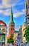 View of Jakobikirche, St. Jakobi Church in Lubeck, Germany