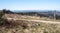 View from Jakubovsky vrch hill above Turzovka city in Javorniky mountains in Slovakia