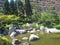 View of japon garden in Monaco, Monte Carlo. Luxury travel, european travel landmark