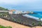 View from Jardines de Playa Chica to Playa Grande beach in Puerto de la Cruz