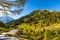 View on Jenner mountain and alpine trail during autumn, Berchtesgaden, Bavaria, Germany