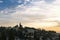 View of Jerusalem old city. Touring around Israel. Visiting the capital city of Israel. Scenic view to the ancient city in the