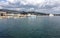 View of the jetty to Miyajima island in Hiroshima, Japan