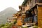 View Jiufen restaurant buildings on the mountain
