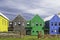 View of John o` groats coloured buildings