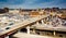 View of the Jones Falls Expressway and Orleans Street in Baltimore, Maryland.