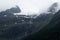 View of the Jostedalen Glacier melting over the Lovatnet Lake,  Norway