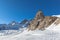 View of Jungfrau and The Sphinx Observatory from Jungfraujoch