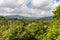 View on jungle with palms at national park alejandro de humboldt near baracoa Cuba