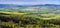 view on Kaczawskie mountains in Lower silesia region in Poland during spring