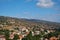 The view of Kakopetria village upon the foothill of the Troodos Mountain. Nicosia District. Cyprus