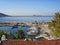 View of the Kalkan Marina with many yachts and boats