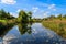 View of the Kamenka river in Suzdal, Russia