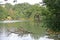 View of Kandy Lake in Sri Lanka