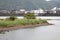 View of the Kano River estuarine at Numazu in Japan