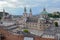 View on Kapitelplatz, St Peter`s Abbey, Franciscan Church and Sa