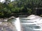 view of the Karang river waterfall