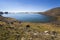 View of Kari lake on the slope of Mount Aragats