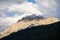 view on the karwendel mountains in Germany, Bayern-Bavaria, from the alpine town of Mittenwald