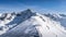 View from Kasprowy Wierch on adventurers climbing on Swinica mountain peak