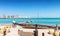 View from Katara Beach in Doha, Qatar