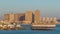 View from Katara Beach timelapse in Doha, Qatar, towards the Pearl.