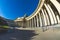 View Kazan Cathedral in Saint Petersburg blue sky morning.