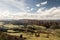 View from Kecka hill in autumn Sulovske skaly mountains in Slovakia