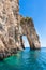 View of Keri blue caves in Zakynthos Zante island, in Greece