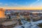 View on Key bridge and potomac river in Washington DC at winter morning