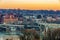 View on Key bridge and potomac river in Washington DC at winter morning