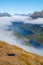 View from Key Summit Ridge, Lake Gunn Fergus and Livingstone Range, Fiordland, New Zealand