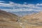 View from the Khardung la Pass on the way between Leh and Nubra valley in Ladakh