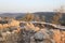 View from Khirbet Qeyafa to Tel Suqo in the Judeia Hills