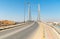 View of Khor Al Batah suspension bridge in Sur, Sultanate of Oman