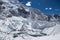 View of Khumbu glacier from Everest Base Camp.