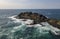 The view from Kiama Blow Hole Point in New South Wales in Australia