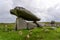 View of the Kilclooney Dolmen in County Donegal in Ireland