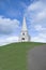 The view of the Killiney Hill Obelisk in Dublin, Ireland.