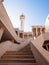 View of King Abdullah I Mosque (Blue Mosque) with  magnificent blue mosaic dome in Amman, Jordan