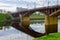 View of Kirovsky bridge across river Zapadnaya Dvina, Vitebsk, Belarus