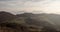 View from Klapy hill in autumn Javorniky mountains in Slovakia