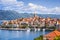 View of the Korcula town, Korcula island, Dalmatia, Croatia