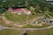 View of the Korela fortress aerial photography. Priozersk, Leningrad Region. Russia