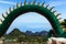 View of Krabi Guan Yin Bodhisattva Mountain with blue sky