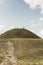 View of the Krakow Mound in Krak in Poland