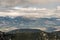 View from Kralov stol bellow Dumbier mountain peak in autumn Nizke Tatry mountains in Slovakia