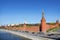 View of the Kremlin architectural ensemble, Moscow,
