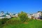 View of Kremlin street from shaft in Suzdal, Russia